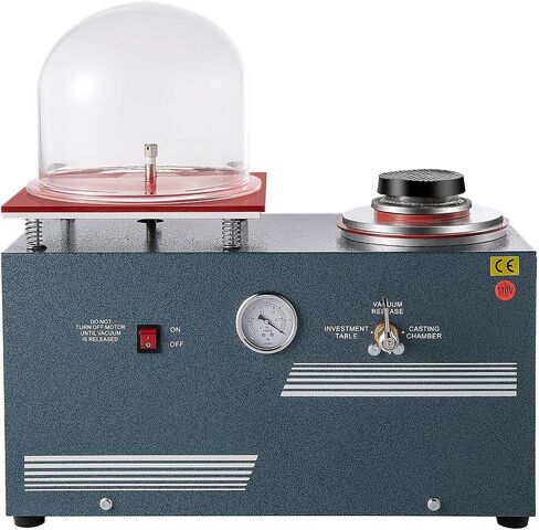 VEVOR Vacuum Investing Casting 2L Vacuum Casting Machine with 3 CFM Pump Casting and Investing Machine for Invested Flasks and RTV Molds in Saudi Arabia