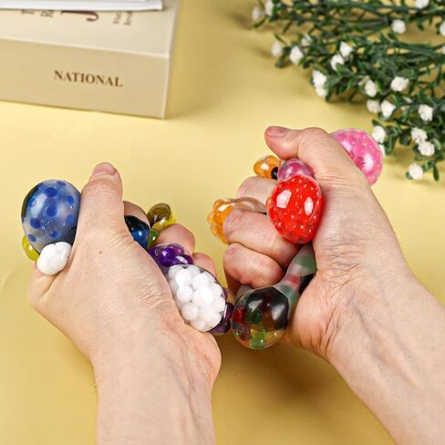 MCPINKY Mini Stress Balls, Colorful Soccer Stress Ball, Soccer Party Favors,Squeeze Stress Balls for Classroom Prizes, 16 PCS in Saudi Arabia