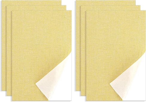 6 Pcs Fabric Repair Patch Linen Couch Fabric Patch Self Adhesive Leather Repair Patch 6 X 4 Inch Couch Patch Repair Fabric for Sofas, Furniture, Bags, Car Seats (Beige) in Saudi Arabia