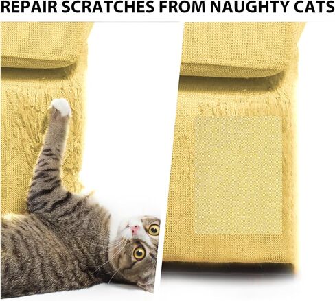 6 Pcs Fabric Repair Patch Linen Couch Fabric Patch Self Adhesive Leather Repair Patch 6 X 4 Inch Couch Patch Repair Fabric for Sofas, Furniture, Bags, Car Seats (Beige) in Saudi Arabia