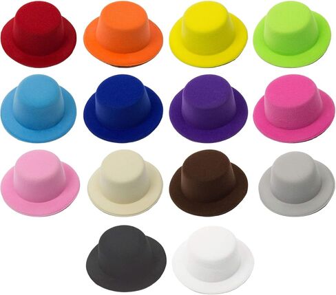 Mini Top Hat Fascinator Base - 5" Diameter with Hair Clips in Saudi Arabia
