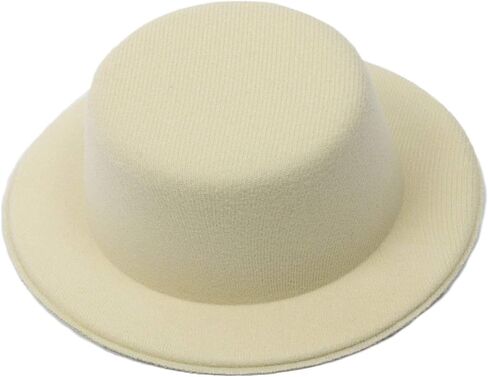 Mini Top Hat Fascinator Base - 5" Diameter with Hair Clips in Saudi Arabia