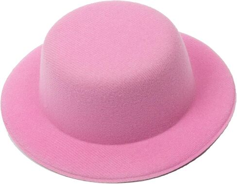 Mini Top Hat Fascinator Base - 5" Diameter with Hair Clips in Saudi Arabia