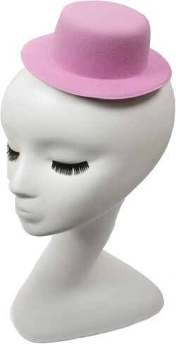 Mini Top Hat Fascinator Base - 5" Diameter with Hair Clips in Saudi Arabia