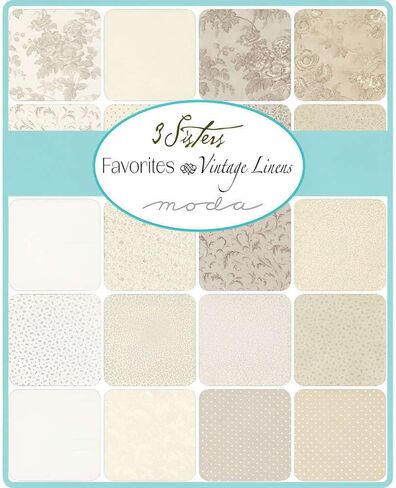 Moda Fabrics 3 Sisters Favorites Vintage Linens Fat Quarter Bundle 44360AB in Saudi Arabia