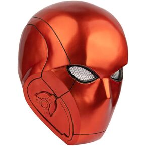 Red Anti-Hero Resin Helmet for Adults Full Face Anime Mask Men Halloween Cosplay Costume Collectibles