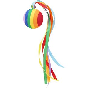 Car Antenna Ball EVA Aerial Long Ribbon Rainbow Ball Car-Styling Vehicle Antenna Decoration Professional and Fashion Exterior Accessories
