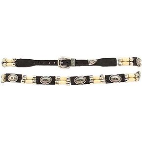 M & F Western Bone Bead Concho Hatband
