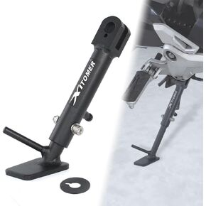 Xitomer 0-3 '' Motorcycle Adjustable Side Stand Fit for Grom MXS125 2017 2018 2019 2020 2021 2022 2023 2024 Foot Side Support Kickstand