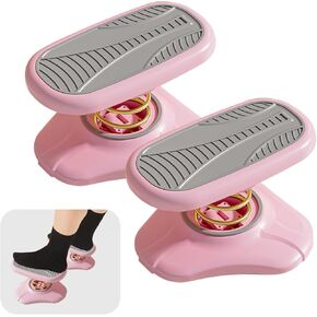 Foot Rest for Under Desk at Work-Versatile Foot Stool Spring Design, Ergonomic Under Desk Foot Rest for Office，Gaming ，Detachable and Easy to Assemble，2 Pieces Grey