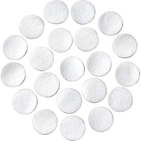 White Adhesive Felt Circles: Variety of Sizes: ½", ¾", 1" or 1.5" Wide; Package Sizes for Wholesale Pricing, Die Cut Stickers ready to use for DIY Projects & Crafts (48 Count 1", White)