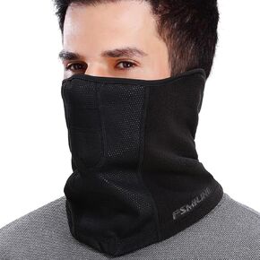 Fsmiling Winter Neck Gaiters Fleece Neck Warmer Ski Neck Cover Windproof Face Scarf Mask for Men Women