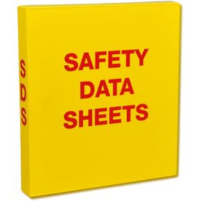 UniKeep SDS Binder with Metal Rings - Binder is Also a Fully Enclosed Case to Store SDS Sheets - 1.5'' Spine. Includes 20 Page Protectors and 5 Plastic Divider Pages