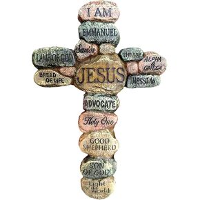 Taprion Jesus Wall Cross Holy Crucifix Wall Cross Catholic Christian Gifts Home Decoration