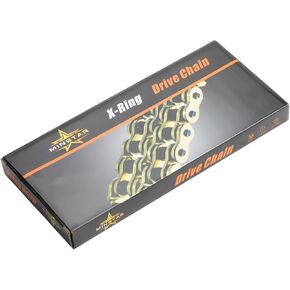 525 Chain 120 Links With Connecting Master Link, X-Ring Gold