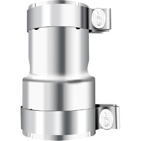 Stainless Steel 2.5 to 3 Inch Exhaust Adapter, 2.5" ID to 3" ID Exhaust Reducer Connector Pipe with Clamp