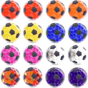 MCPINKY Mini Stress Balls, Colorful Soccer Stress Ball, Soccer Party Favors,Squeeze Stress Balls for Classroom Prizes, 16 PCS in Kuwait