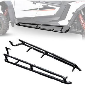 Nerf Bars Rock Sliders for Polaris RZR XP 4 1000 2024, Heavy Duty Steel Black Tree Kickers Combined Side Bumper Guard Side Steps for Polaris RZR 1000 XP4 2024 4 Seat Accessories, 2PCS