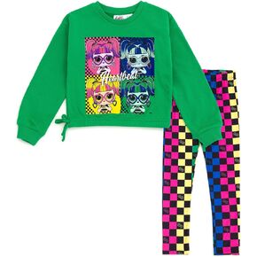 L.O.L. Surprise! Fierce Bhaddie Flipside Unity Girls Crossover Fleece Sweatshirt & Leggings Outfit Set Little Kid to Big Kid