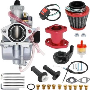 M22 Carburetor 26mm Throttle Valve Assembly Main Jets Replacement for Non-Hemi Coleman CT200U BT200X Mini Bike, Replacement for Predator 212cc 224cc 196cc 6.5HP GX160 Engine