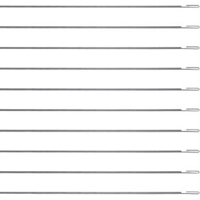 VICASKY 10pcs Beading Needles Alloy Big Eye Beads Needles Easy Threading Sewing Needles Open End for Bead Spinner Be Glass Beads Waist Bead