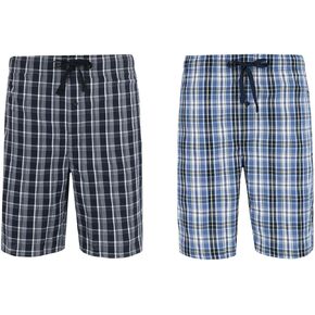 Hanes Men's Woven Tagless Plaid Shorts (Pack of 2)