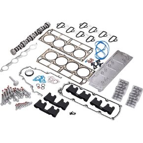 CAREONLINE Non AFM DOD Disable Camshaft Kit with Lifters, Head Gaskets, Compatible with 2007-2013 Chev y Silverado Tahoe Suburban Avalanche, G MC Yukon Sierra 5.3L Gen IV Engines 12689035 12598832