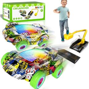 Car Launcher Indoor Outdoor Game Toys for Kids Boys, Toys Gifts for 3 4 5 6 Year Old Boys, Ideas 3 4 5 6 Year Old Boys Toys Birthday Gifts, Outside Outdoor Toys for Kids Ages 3-5 4-8