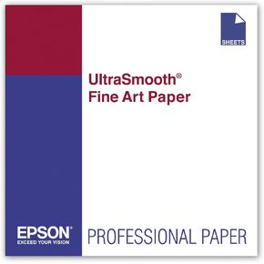 Epson UltraSmooth Fine Art Paper, 17 x 22 Inch, 25 sheets (S041897)