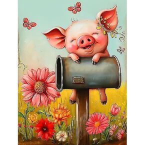 Diamond Art Painting Kits for Adults - Full Drill Diamond Painting Kits for Beginners Diamond Dots for Adults, Round 5D Paint with Diamonds Pictures Gem Art Painting Kits DIY Adult Crafts Kits 12x16 in Kuwait