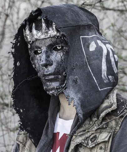 قناع جوكافور المخيف للهالوين قناع تاج الملك لكامل الوجه قناع البندقية in Kuwait