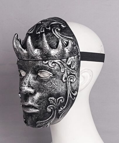 قناع جوكافور المخيف للهالوين قناع تاج الملك لكامل الوجه قناع البندقية in Kuwait