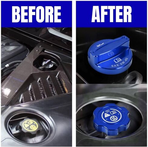 4 قطع قبعة حمراء، غطاء غطاء سائل الفرامل من سبائك الألومنيوم لزيت المحرك المبرد للزجاج الأمامي ملحقات غطاء غطاء سائل الفرامل لكورفيت C8 ستينغراي 2020-2024 in Kuwait