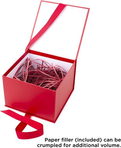 Hallmark 7" Large Purple Gift Box with Lid and Shredded Paper Fill for Easter, Mother's Day, Weddings, Graduations, Birthdays, Bridesmaids Gifts and More in Kuwait