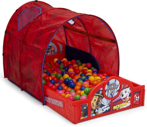 Delta Children Disney Mickey Mouse Sleep and Play Toddler Bed with Tent, Blue/Red in Kuwait