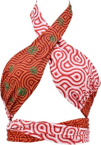 Georgia Bikini Set - Handmade Swimsuit with Hand-Embroidered Sun Motifs in Saudi Arabia