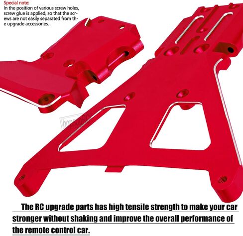 RC Aluminum Front Bulkhead Tra&Rear Bulkhead Upgrades Part for 1/10 Slash 4X4 LCG Ultimate/Rally Brushless,Titanium(Part Number:LCF0801,LCF0901) in Saudi Arabia