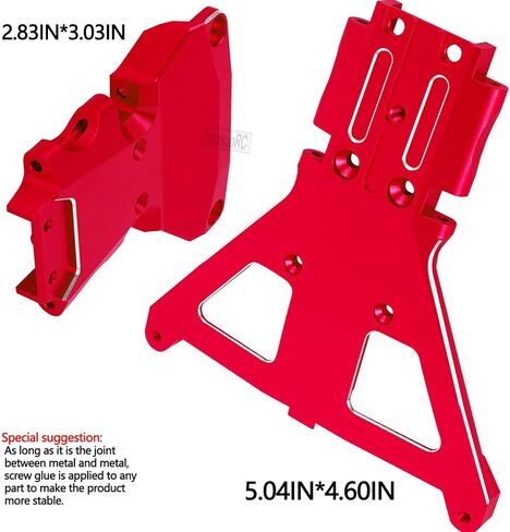 RC Aluminum Front Bulkhead Tra&Rear Bulkhead Upgrades Part for 1/10 Slash 4X4 LCG Ultimate/Rally Brushless,Titanium(Part Number:LCF0801,LCF0901) in Saudi Arabia