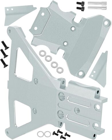 RC Aluminum Front Bulkhead Tra&Rear Bulkhead Upgrades Part for 1/10 Slash 4X4 LCG Ultimate/Rally Brushless,Titanium(Part Number:LCF0801,LCF0901) in Saudi Arabia