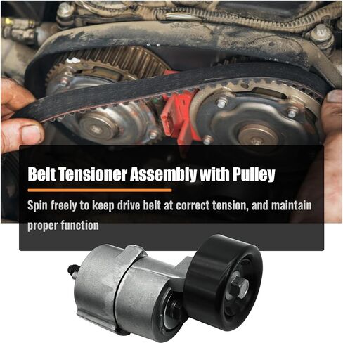 2528125000 حزام الموتر وبكرة المهمل طقم حزام سيربنتين مناسب لشركة Hyundai Tucson Sonata Santa Fe، Kia Forte Optima Magentis Rondo Sportag-e 2.0L 2.4L 2010-2016# 2528825001 252122G760 25287-25110 in Kuwait