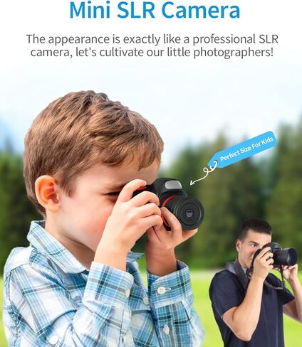 MOREXIMI Upgarded Kids Camera, 4K Digital Camera for Kids with Shutter AF, Rotable Zoom Lens, Video Camera Toy for 8-12 Years Old Boys Girls, Best Christmas Birthday Gifts, with 64G SD Card in Kuwait