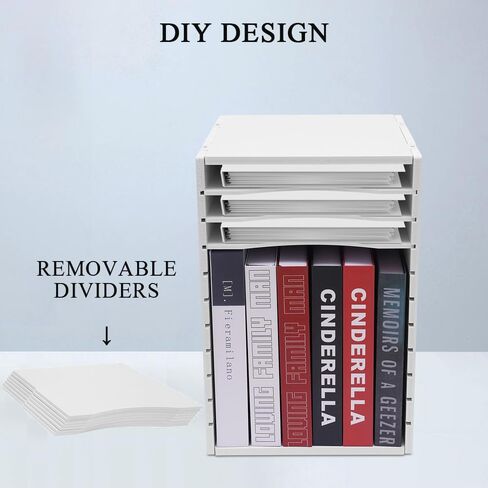 Vertical Desktop Sorter 11 Slots, Mail Organizer Vertical File Organizer, PVC Paper Sorter Organizer with 11 Adjustable Compartments, Construction Paper Storage Mailbox for Home Office in Saudi Arabia