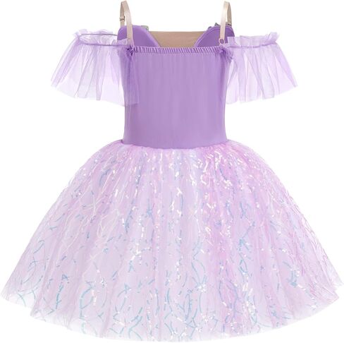 ODASDO Kids Ballet Dance Leotard with Tutu Skirt Camisole Sequin Princess Dress Ballerina Costume for Stage Performace in Saudi Arabia