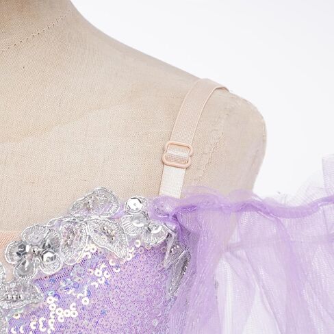 ODASDO Kids Ballet Dance Leotard with Tutu Skirt Camisole Sequin Princess Dress Ballerina Costume for Stage Performace in Saudi Arabia