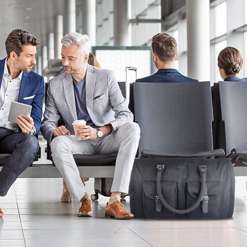 GYSSIEN 2 in 1 Convertible Travel Garment Bag Carry On Suit Bag Luggage Duffel (Standard) in Kuwait