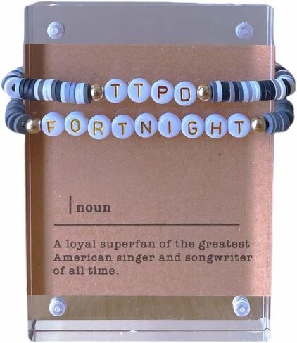 Music-Inspired Bracelet Set for Singer Fans TTPD+Fortnight in Saudi Arabia