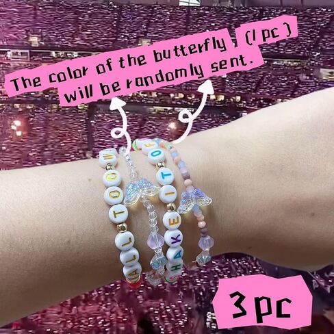 Music-Inspired Bracelet Set for Singer Fans TTPD+Fortnight in Saudi Arabia