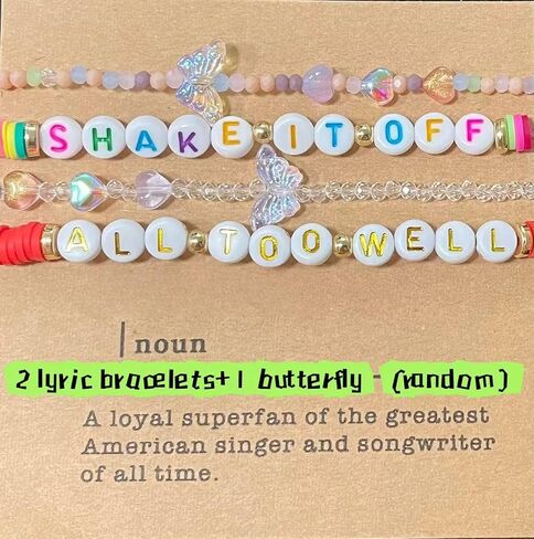 Music-Inspired Bracelet Set for Singer Fans TTPD+Fortnight in Saudi Arabia