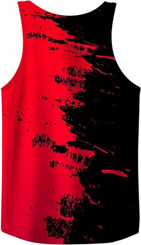 قمصان Sanatty للرجال Rave Tank Tops، جرافيك صيفي مضحك بدون أكمام، وطني، قمصان صيفية للشاطئ للرجال S - 3XL in Kuwait