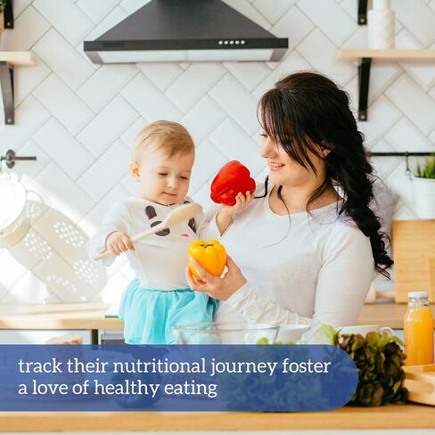 BIROYAL 12"x8" Baby First Food Tracker with Fridge Magnet, 127 Foods Before 1 Checklist Magnet, Reusable Daily Food Log, Magnetic Baby First Foods Chart/Checklist in Saudi Arabia